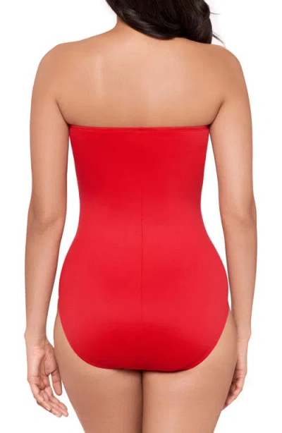 Miraclesuit Rock Solid Madrid One Piece Swimsuit In Red
