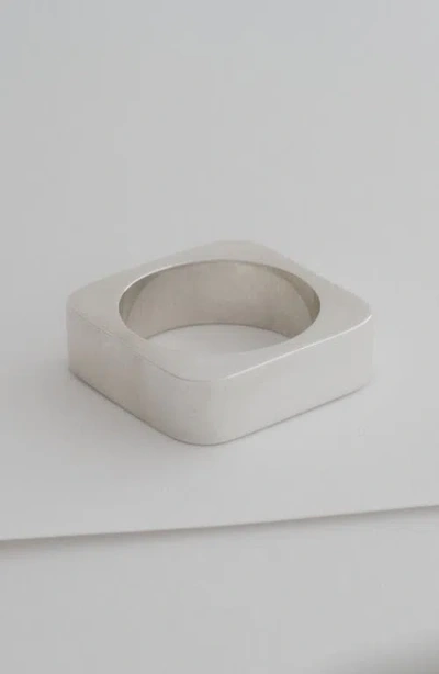 Arkenciel Square Ring In Silver
