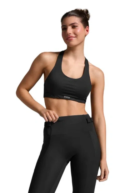 2xu Aero Mesh Medium Impact Bra In Black