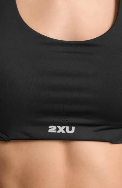 2xu Aero Mesh Medium Impact Bra In Black