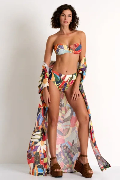 Shan Classic Mid-rise Bikini Bottom In Multi