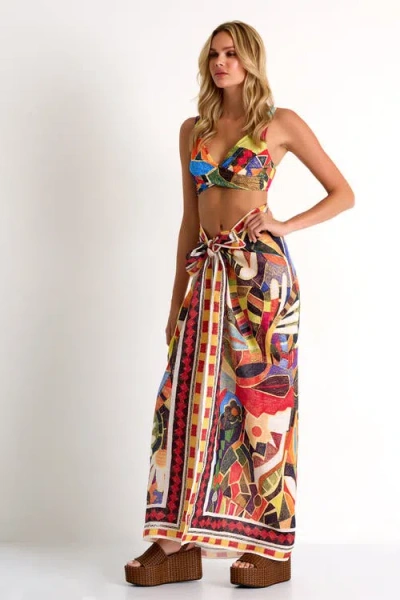 Shan Classic Bralette Bikini Top In Multi