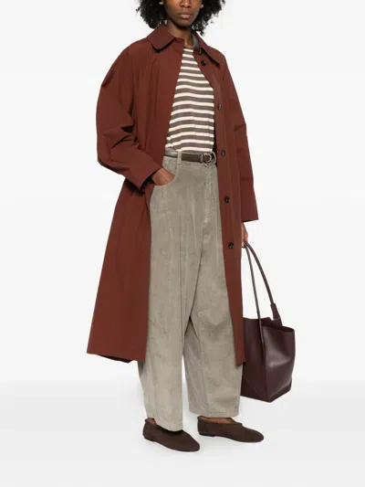 Cordera Collar Coat In Red