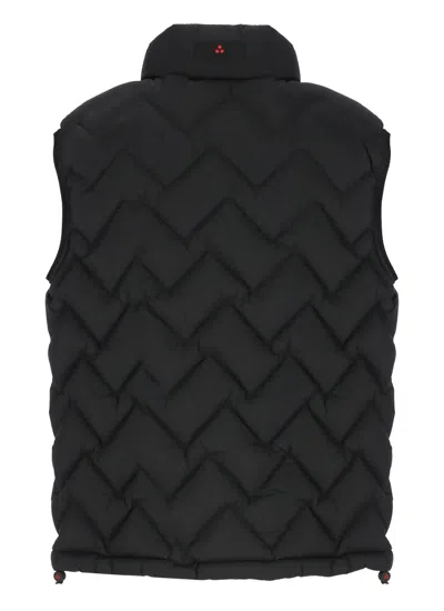 Peuterey Obam Zig Padded Vest In Black