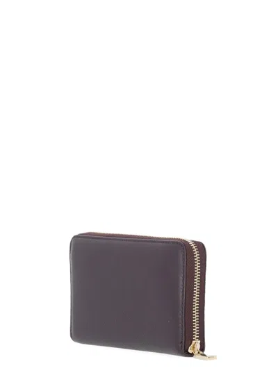 Coccinelle Metallic Soft Wallet In Brown