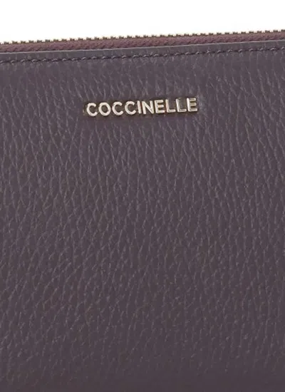 Coccinelle Metallic Soft Wallet In Brown