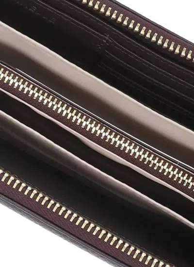 Coccinelle Metallic Soft Wallet In Brown