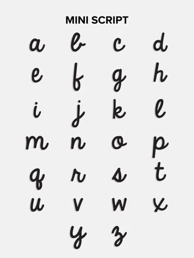 Baublebar Mini Silver Script Cluster Custom Nameplate Necklace In Silver