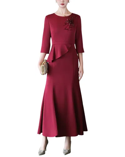 Lebrin Atelier Midi Dress In Red