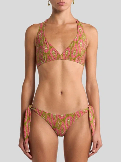 Etro Paisley-pattern Bikini In Multi