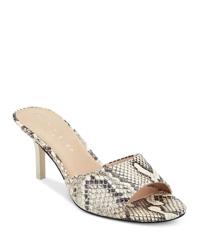 Marc Fisher Ltd Finny Slide Sandal In Animal Print