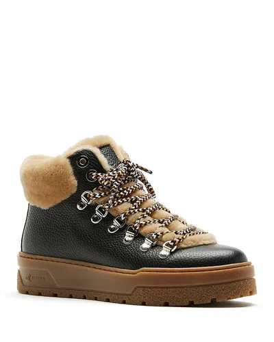 La Canadienne Lausanne Genuine Shearling Lined Boot In Brown