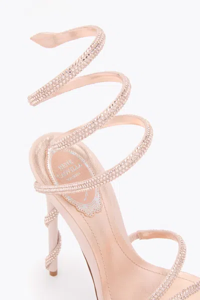 René Caovilla Margot Blush Pink Platform Sandal 130 In Neutral