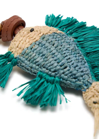 Zimmermann Fish Raffia Bag Charm In Multi