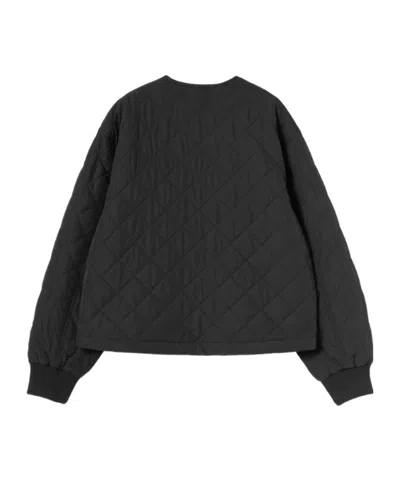 Carhartt Quilted Buttoned Puffer Jacket In Black