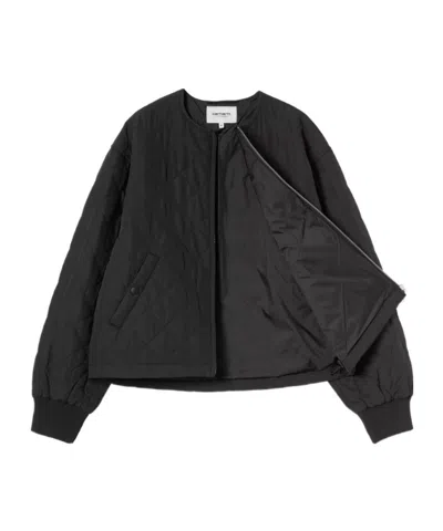 Carhartt Quilted Buttoned Puffer Jacket In Black