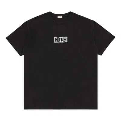 Kith X Marvel Logo-print T-shirt In Black