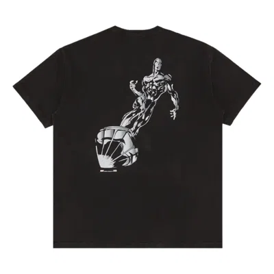 Kith X Marvel Logo-print T-shirt In Black