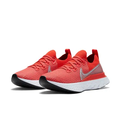 Nike React Infinity Run Flyknit Sneakers In Red