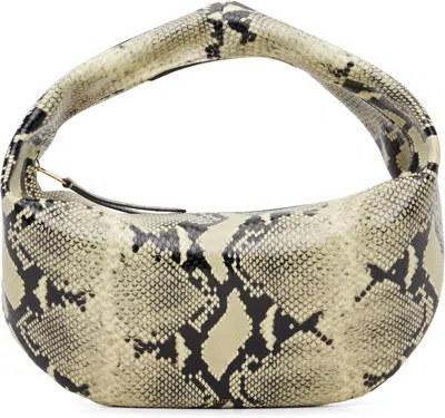 Khaite Medium Olivia Python Print Leather Hobo Bag In Multi