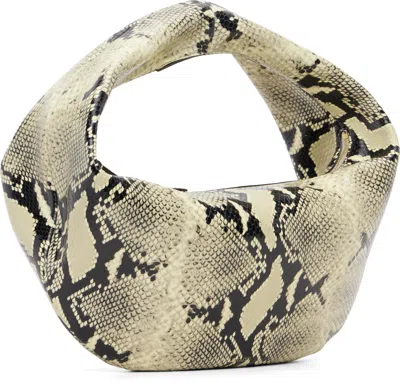 Khaite Medium Olivia Python Print Leather Hobo Bag In Multi