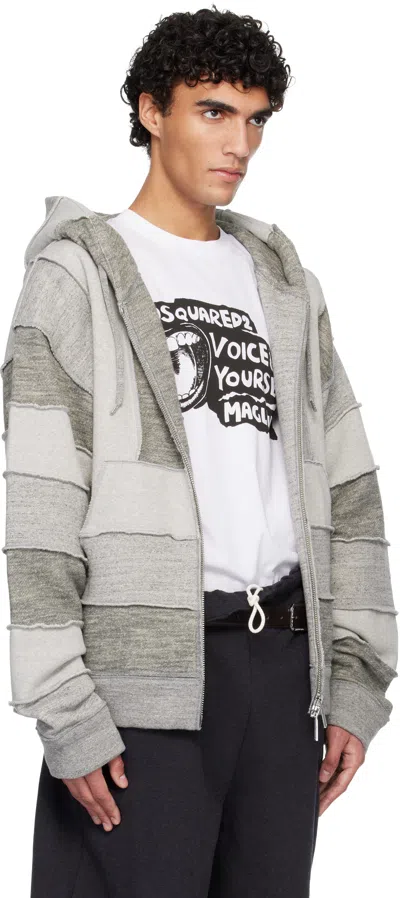 Dsquared2 Dsquared Multicolor Cotton Blend Dsquared X Magliano Sweatshirt In Gray