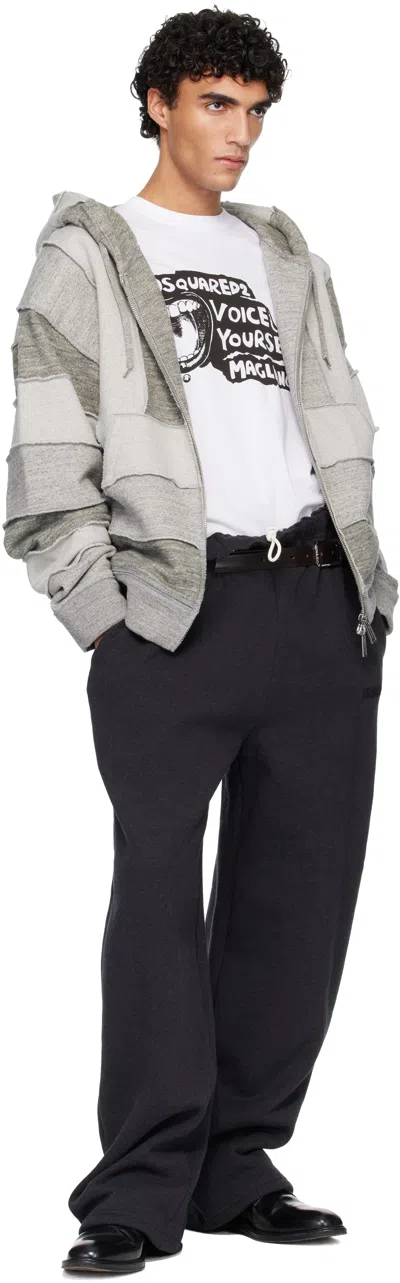 Dsquared2 Dsquared Multicolor Cotton Blend Dsquared X Magliano Sweatshirt In Gray