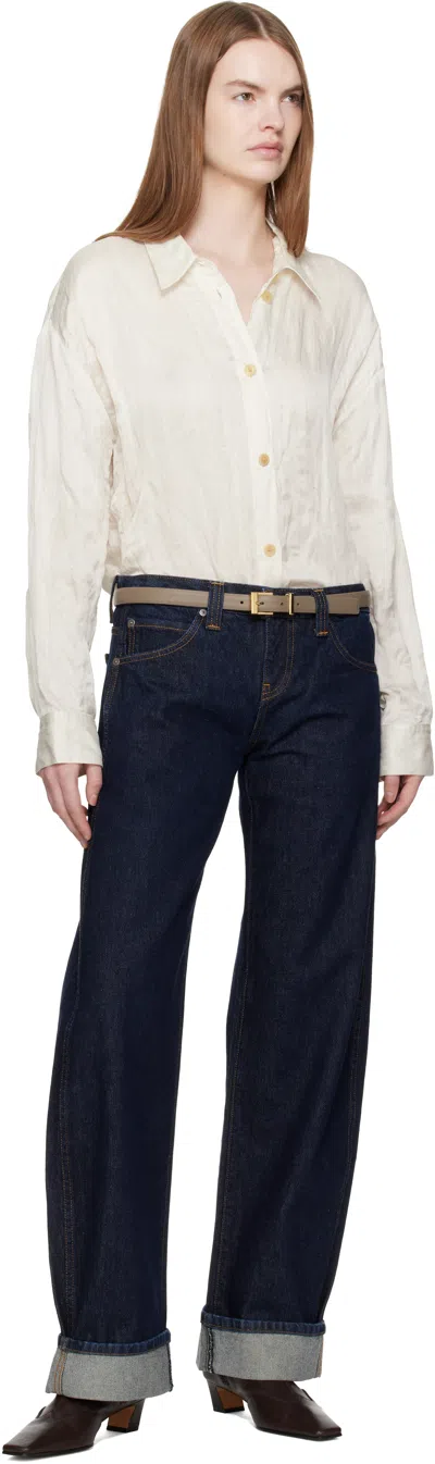 Khaite トープ Manhattan ベルト In Gray