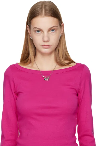 Marc Jacobs The Daisy Pave Stud Earrings In Silver