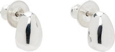 Sophie Buhai Tiny Egg Stud Earrings In Silver