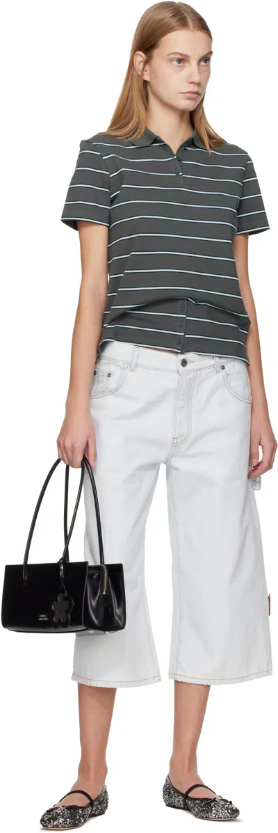 Marc Jacobs Black Leather The Glam Mirror Shoulder Bag In Black