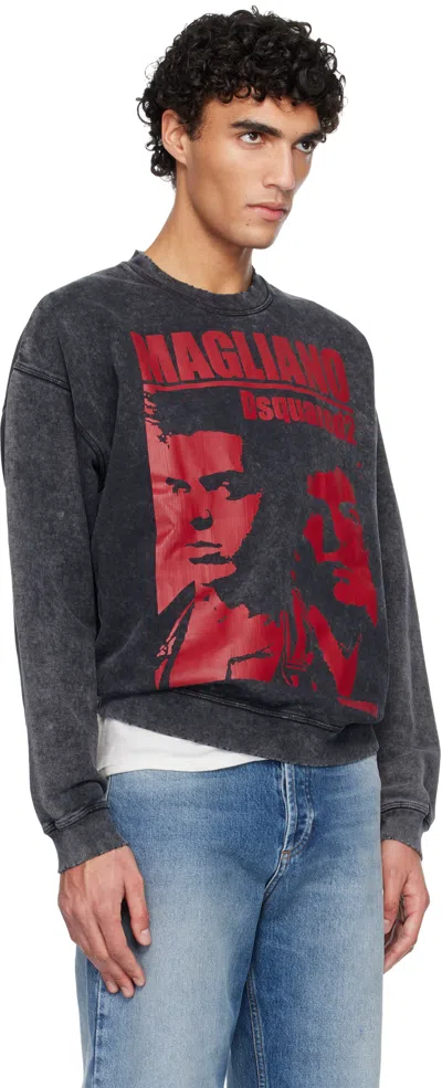 Dsquared2 Dsquared Slated Cotton Dsquared X Magliano Sweatshirt In Gray