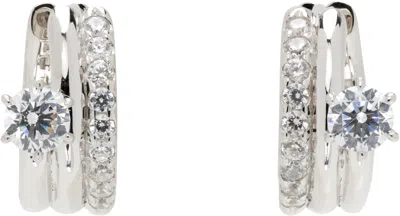 Numbering #8104 Earrings In Silver