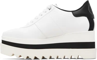 Stella Mccartney 80mm Sneak-elyse Two-tone Platform Sneakers In White