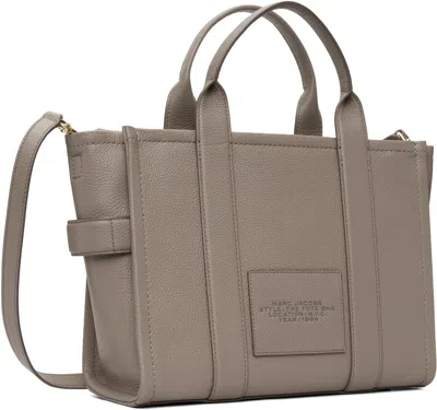 Marc Jacobs Womens Cement The Medium Tote Leather Bag In Gray