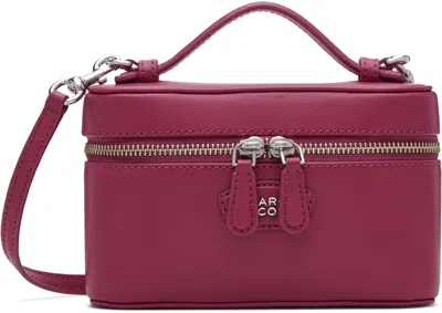 Marc Jacobs The Vanity Bag Pink Crossbody Bag With Removable Shoulder Strap And Logo Lettering On The Front In L In Purple