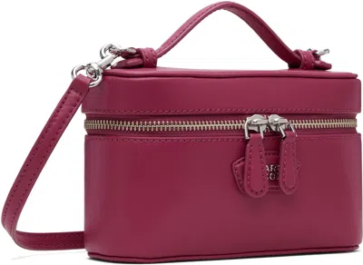 Marc Jacobs The Vanity Bag Pink Crossbody Bag With Removable Shoulder Strap And Logo Lettering On The Front In L In Purple