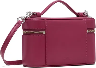 Marc Jacobs The Vanity Bag Pink Crossbody Bag With Removable Shoulder Strap And Logo Lettering On The Front In L In Purple