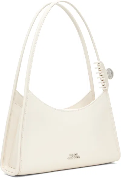 Marc Jacobs Curved Handle Structured Shoulder Bag In White