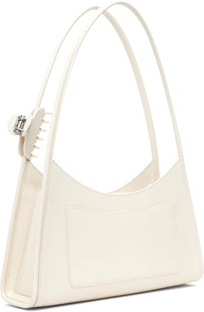 Marc Jacobs Curved Handle Structured Shoulder Bag In White