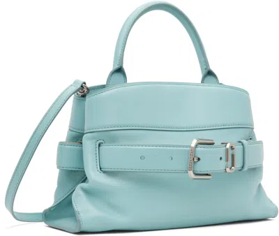 Marc Jacobs Small Leather Satchel Handbag Detachable Strap In Blue