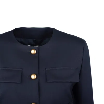 P.a.r.o.s.h . Blue Gabardine Jacket In Blue