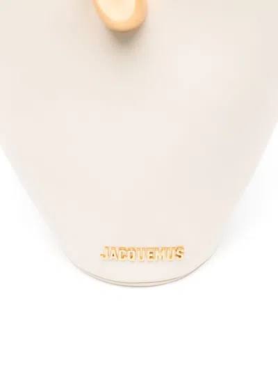 Jacquemus Womens Light Ivory Le Petit Bambola Small Leather Top-handle Bag In White
