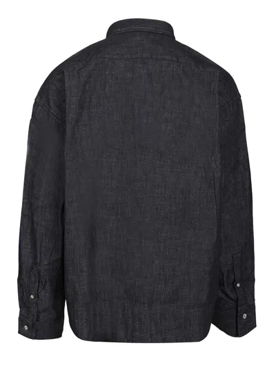 Acne Studios Shirts Blue In Black