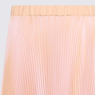 Fabiana Filippi Lightweight Midi Skirt Pleated Design In Animal Print