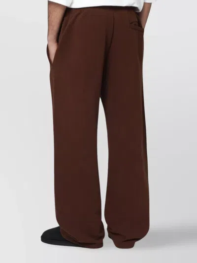 Entire Studios Cotton Joggers With Side And Back Pockets In Brown