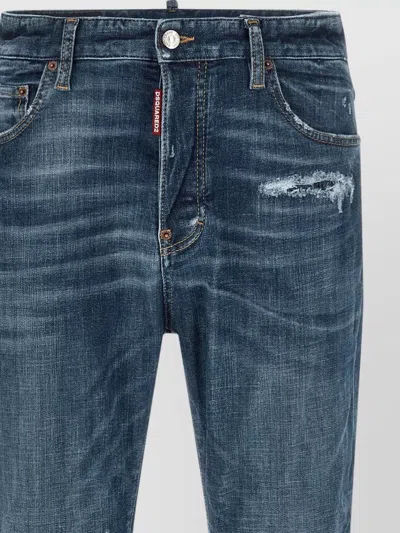 Dsquared2 Stonewashed-effect Straight Jeans In Multi