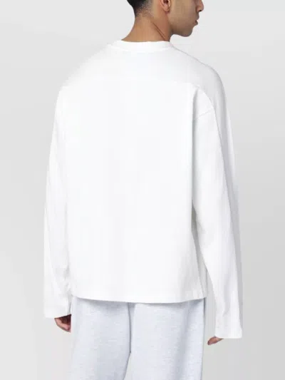 Entire Studios Long Sleeve Relaxed Fit Top In White