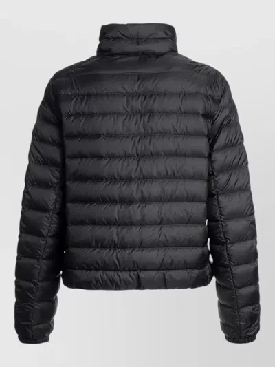 Parajumpers Emilia Down Jacket High Collar Style In Black