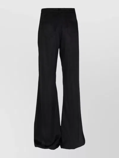 Rick Owens Bolan Bootcut Belt Loop Five Pocket Trousers In Black